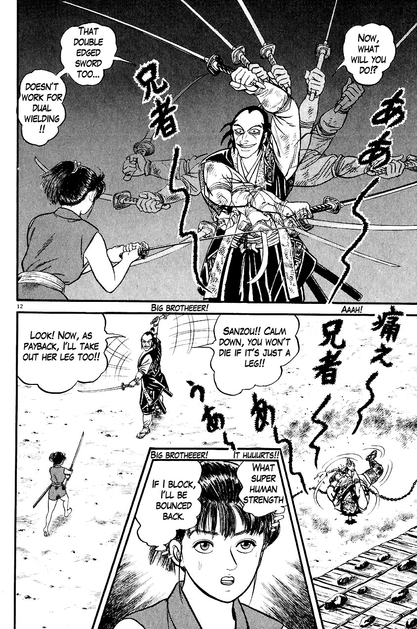 Azumi Chapter 24 page 12 - Chapter 24: Showdown with the Three Brothers