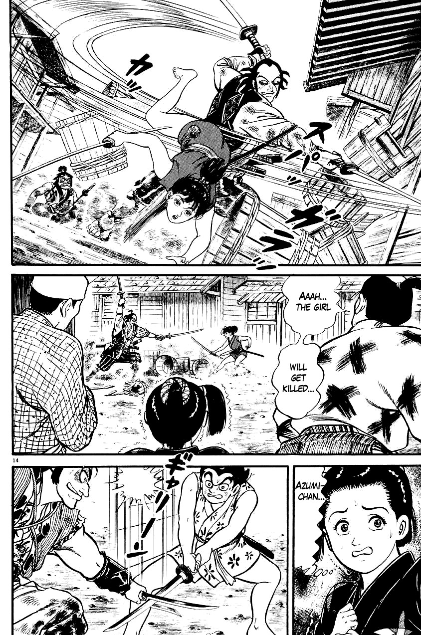 Azumi Chapter 24 page 14 - Chapter 24: Showdown with the Three Brothers