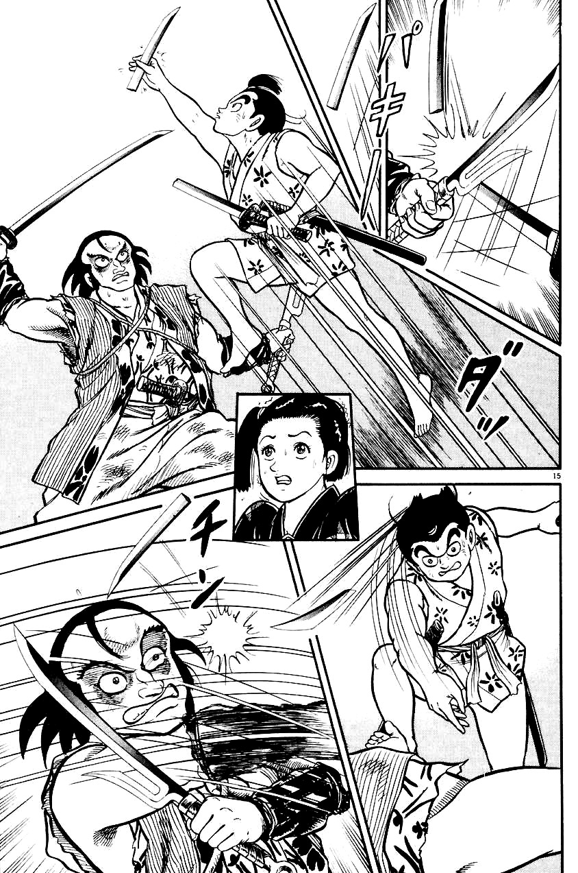 Azumi Chapter 24 page 15 - Chapter 24: Showdown with the Three Brothers