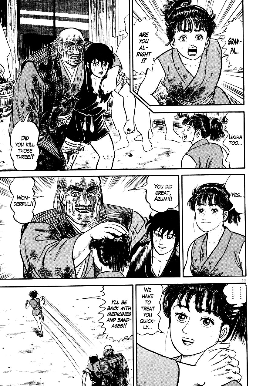 Azumi Chapter 25 page 13 - Chapter 25: Kanbee's Counterattack