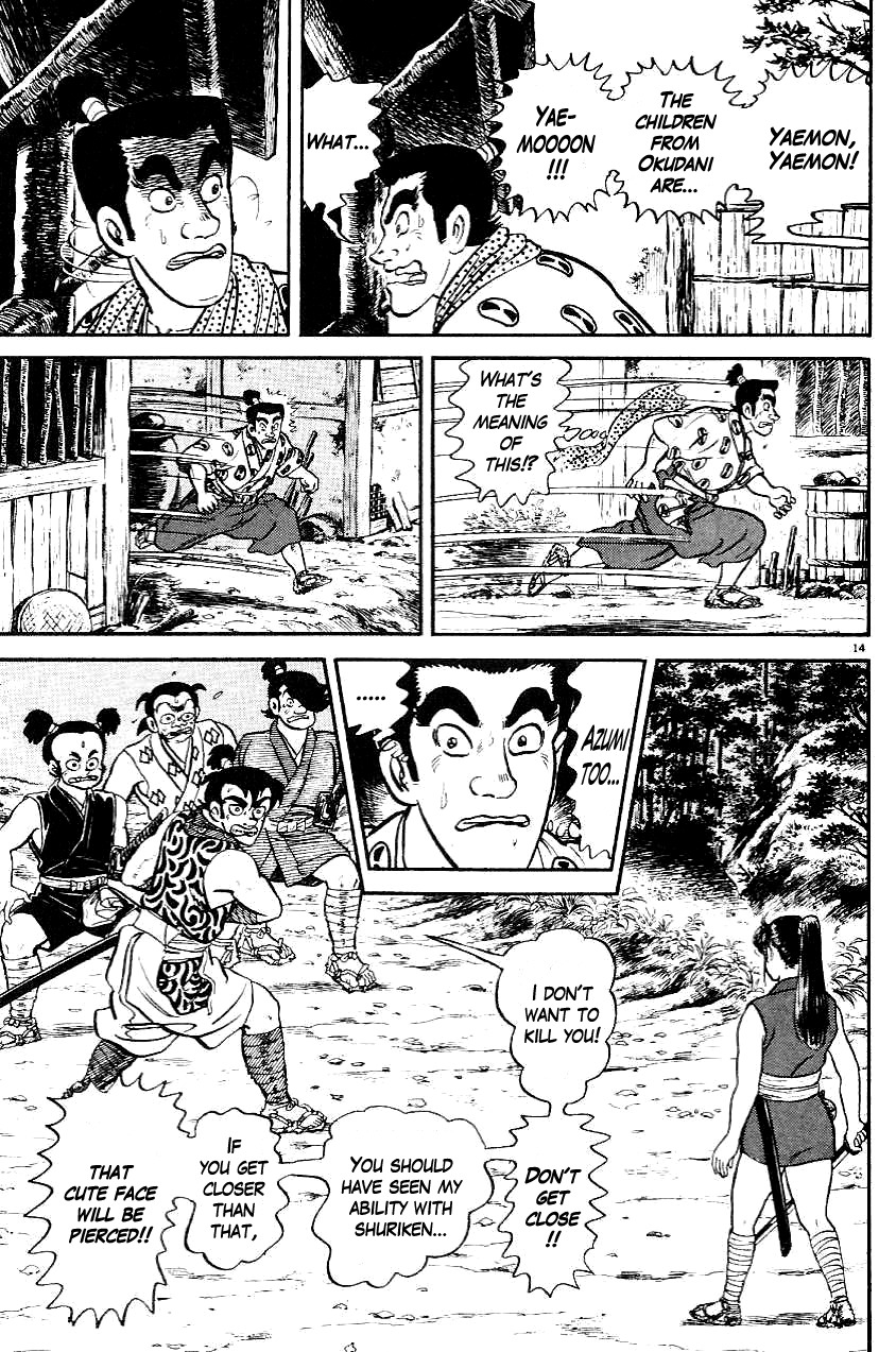 Azumi Chapter 3 page 14 - Chapter 3: Shimotani Village Annihilation