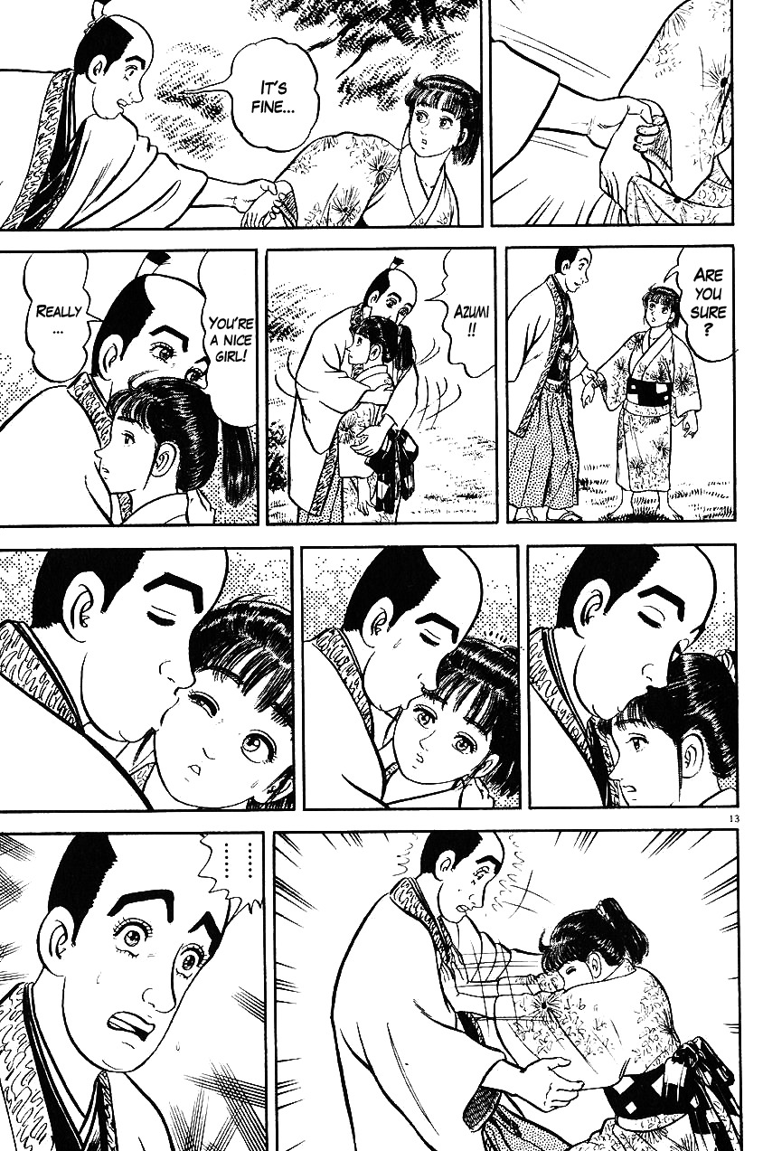 Azumi Chapter 32 page 13 - Chapter 32: Compicated Feelings