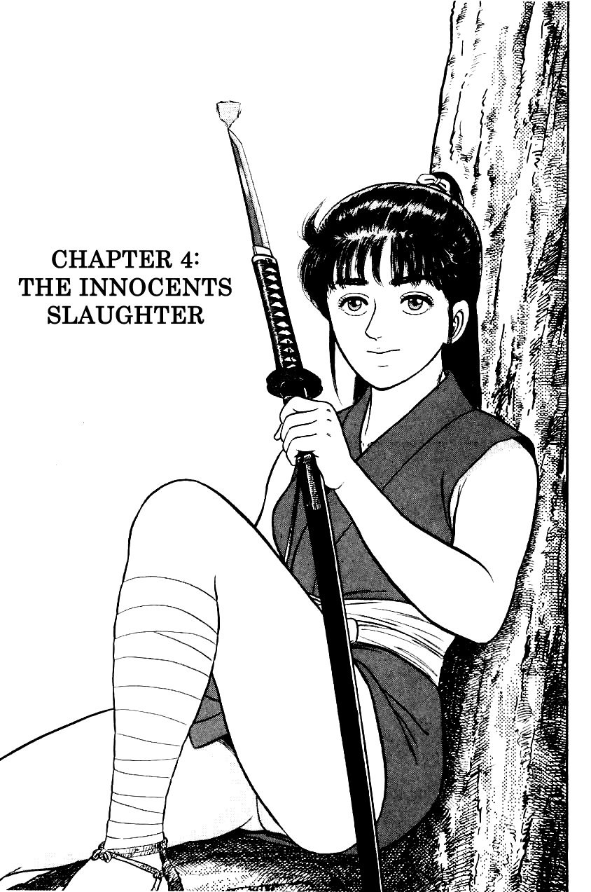 Azumi Chapter 4 page 1 - Chapter 4: The Innocents Slaughter