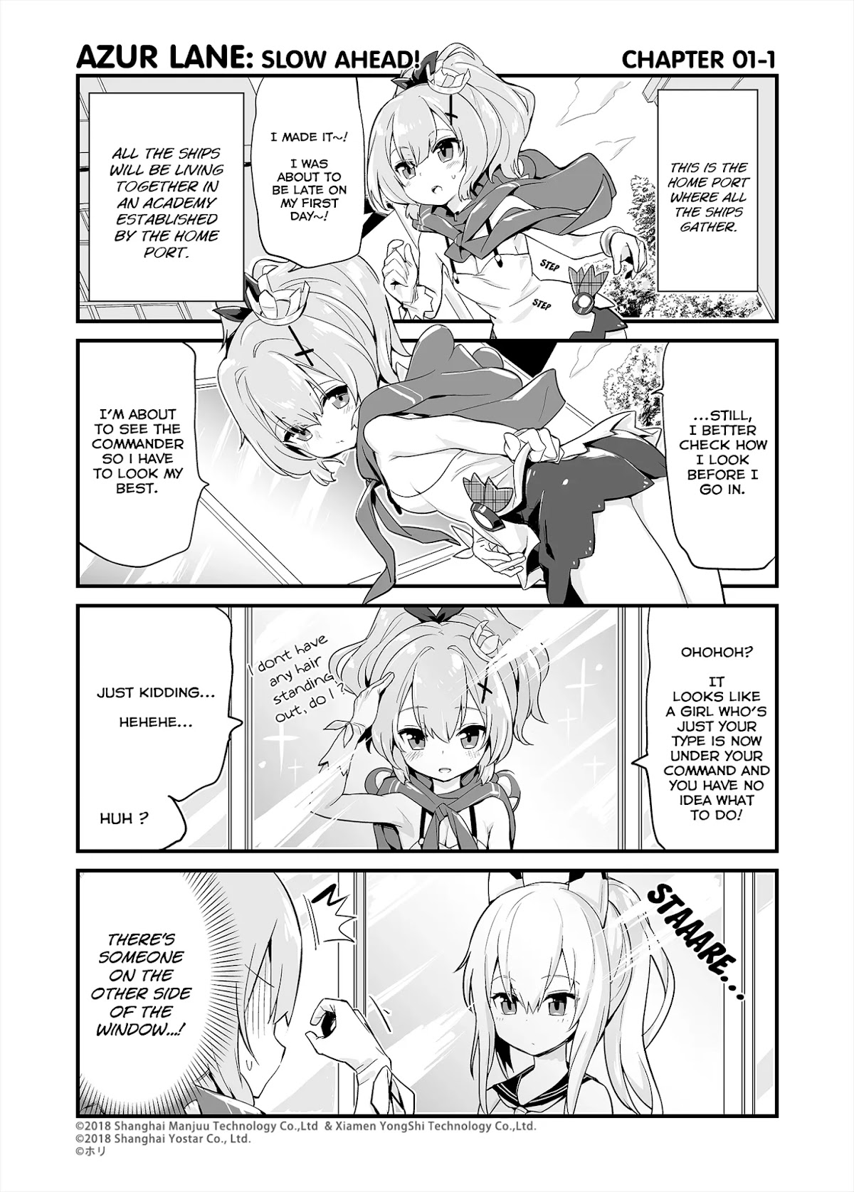 Azur Lane 4-koma: Slow Ahead Chapter 1 page 1 - Chapter 1