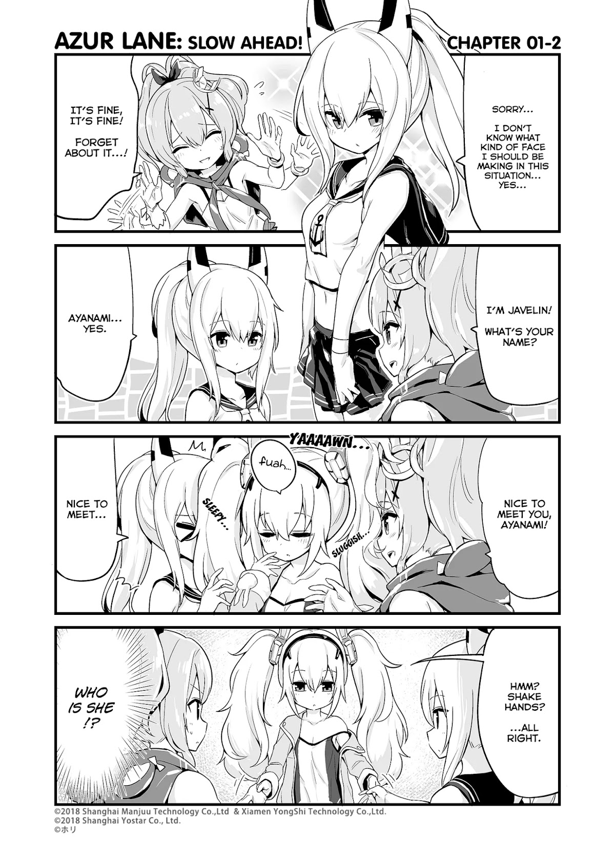 Azur Lane 4-koma: Slow Ahead Chapter 1 page 2 - Chapter 1