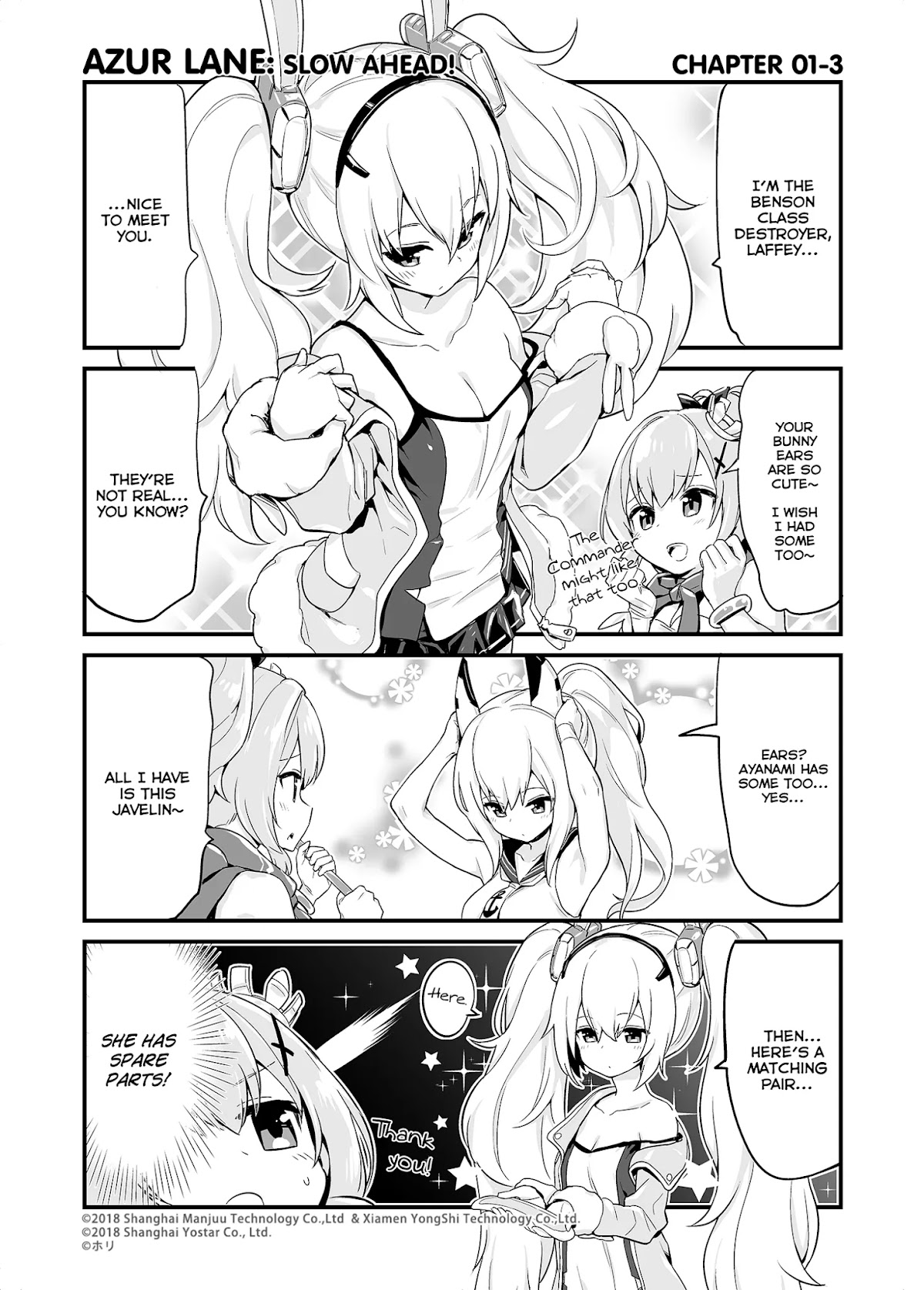 Azur Lane 4-koma: Slow Ahead Chapter 1 page 3 - Chapter 1