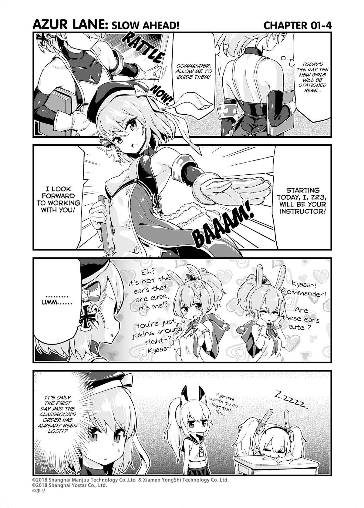 Azur Lane 4-koma: Slow Ahead Chapter 1 page 4 - Chapter 1