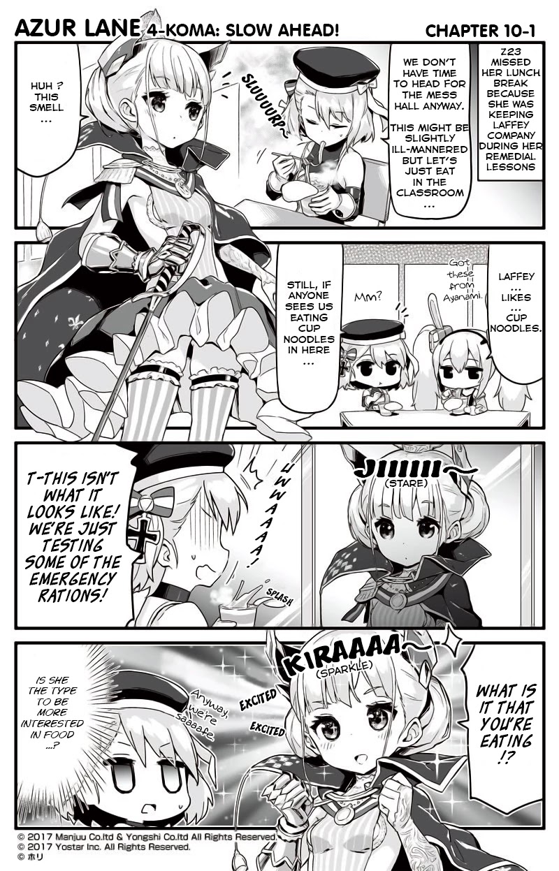 Azur Lane 4-koma: Slow Ahead Chapter 10 page 1 - Chapter 10