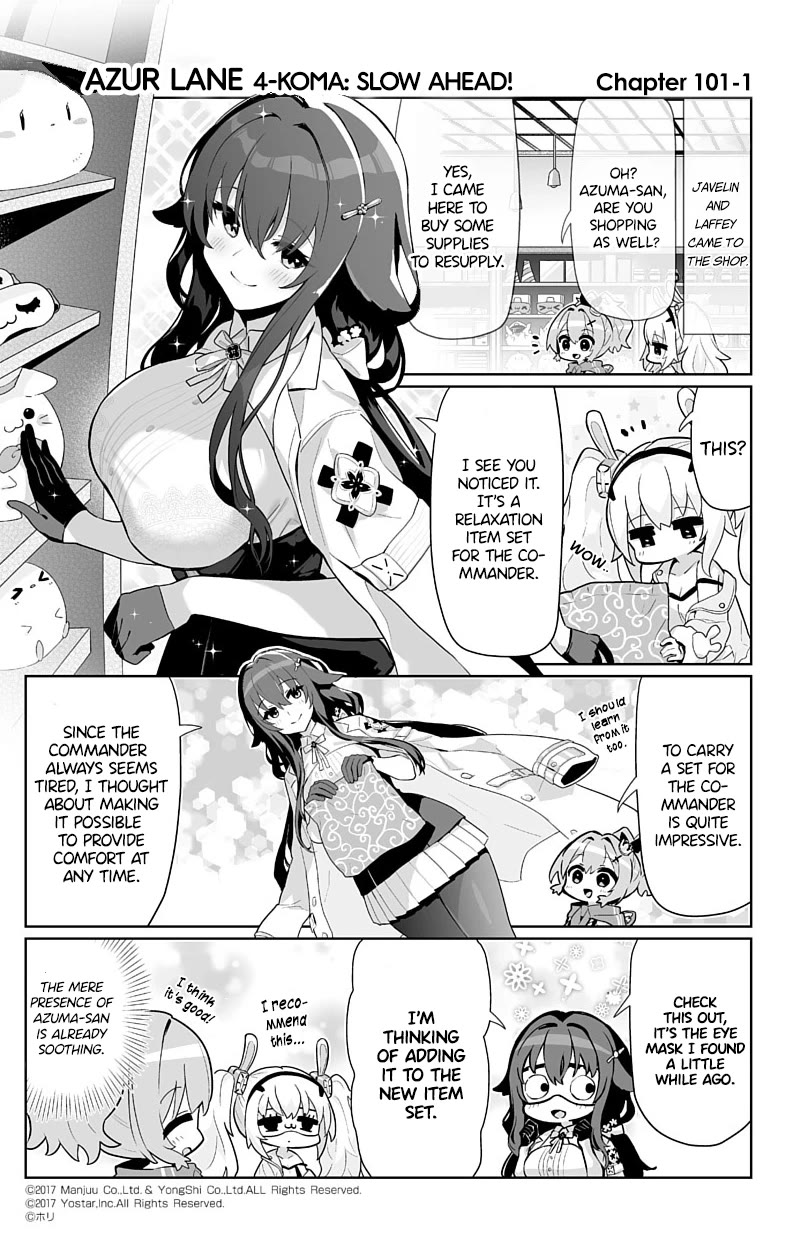Azur Lane 4-koma: Slow Ahead Chapter 101 page 1 - Chapter 101