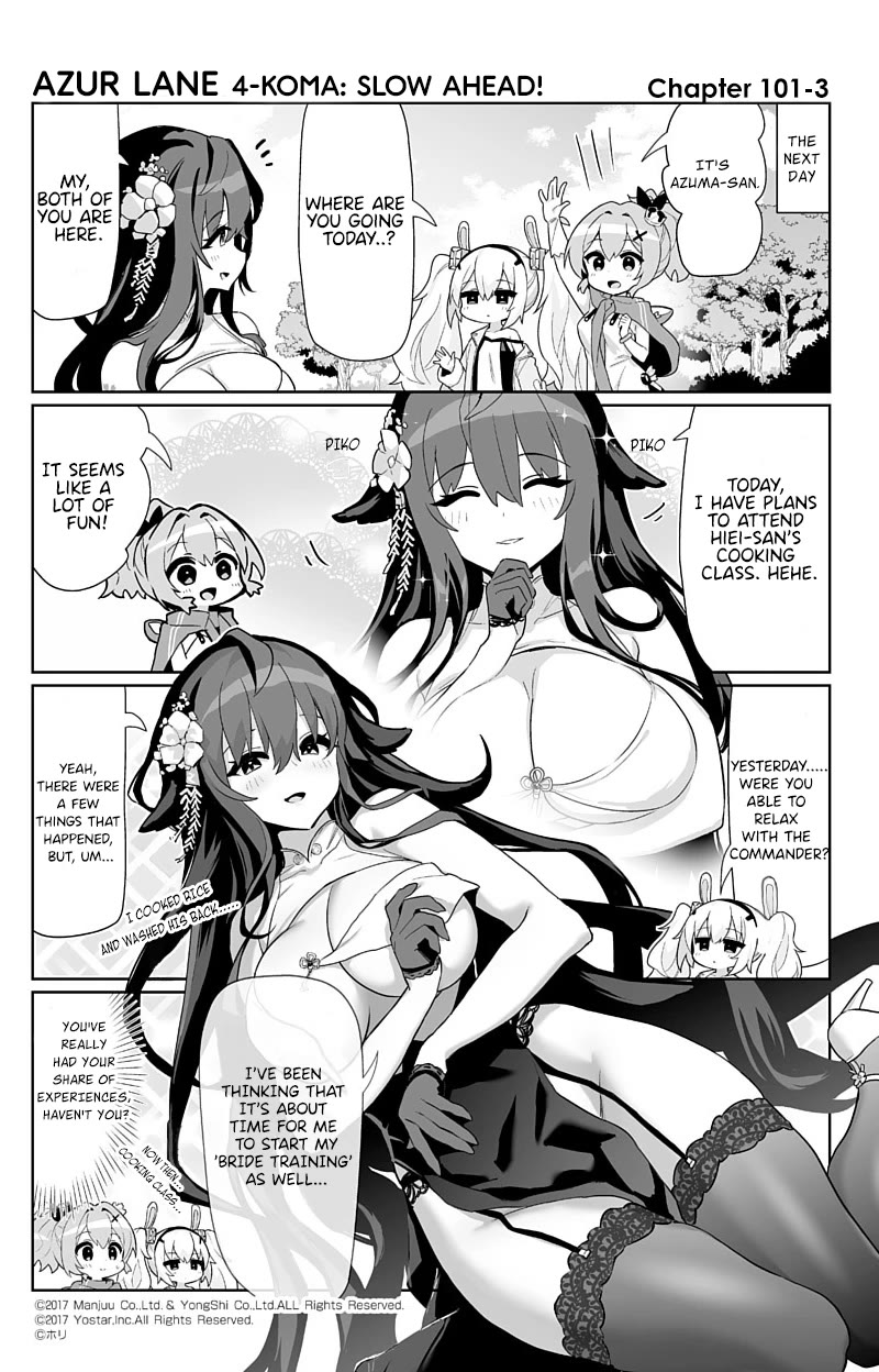 Azur Lane 4-koma: Slow Ahead Chapter 101 page 3 - Chapter 101