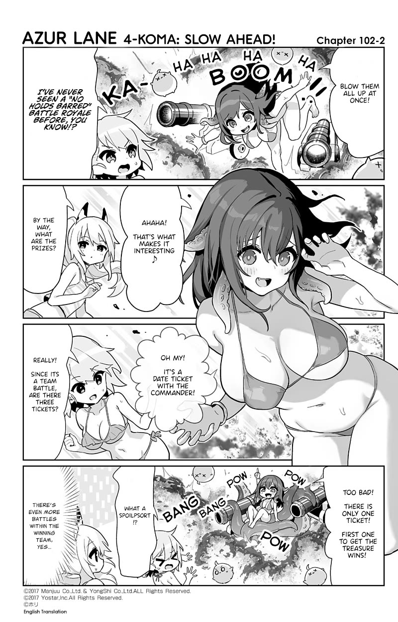 Azur Lane 4-koma: Slow Ahead Chapter 102 page 2 - Chapter 102: Royal Fortune