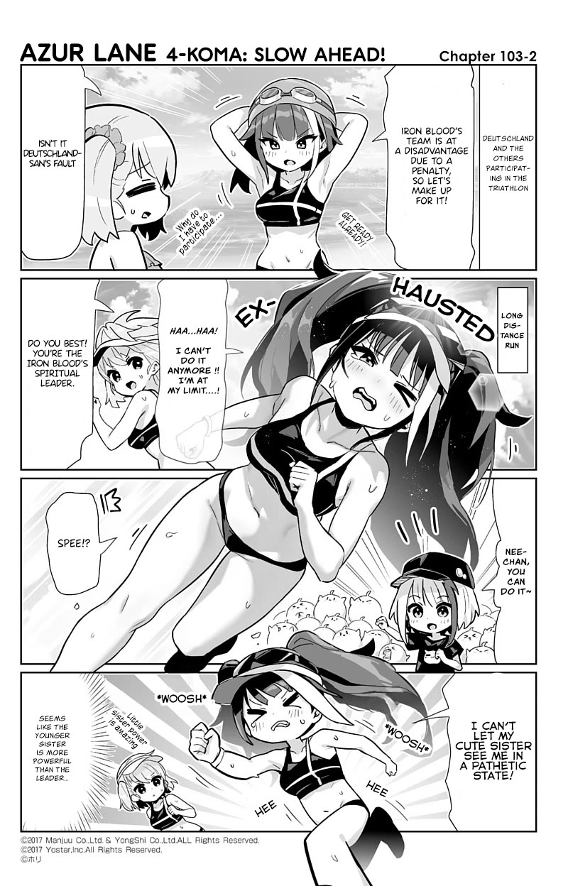 Azur Lane 4-koma: Slow Ahead Chapter 103 page 2 - Chapter 103: Deutschland