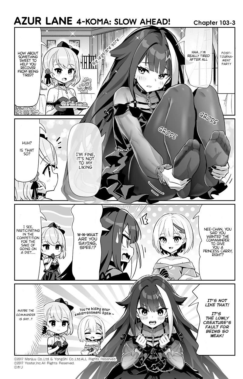 Azur Lane 4-koma: Slow Ahead Chapter 103 page 3 - Chapter 103: Deutschland