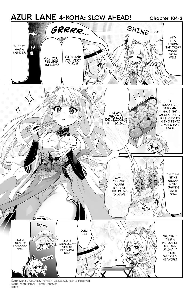 Azur Lane 4-koma: Slow Ahead Chapter 104 page 2 - Chapter 104: Shimanto