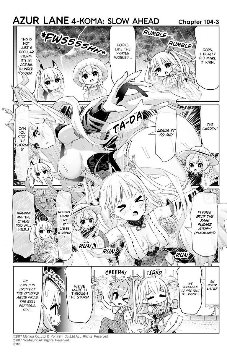 Azur Lane 4-koma: Slow Ahead Chapter 104 page 3 - Chapter 104: Shimanto