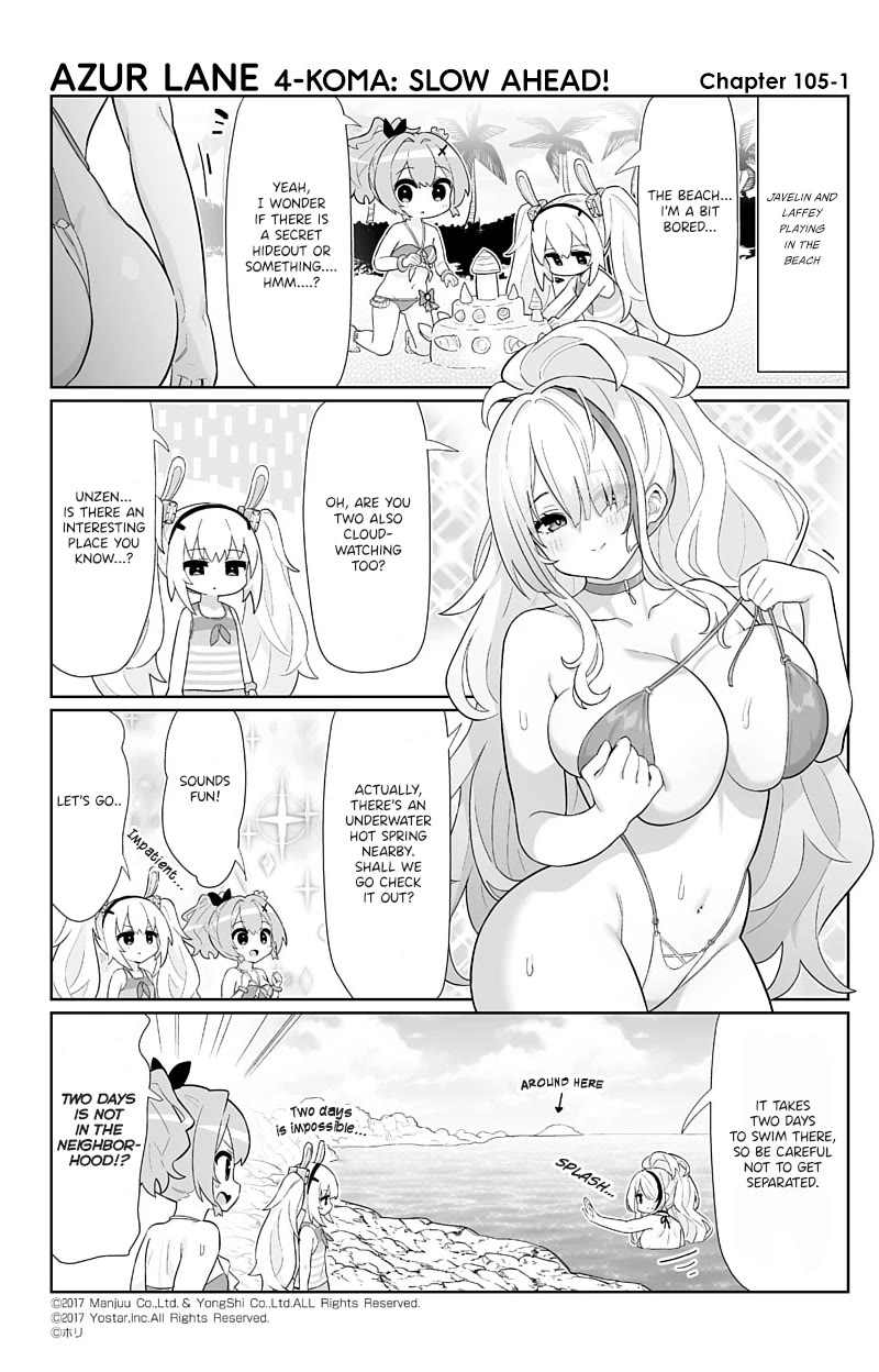 Azur Lane 4-koma: Slow Ahead Chapter 105 page 1 - Chapter 105: Unzen