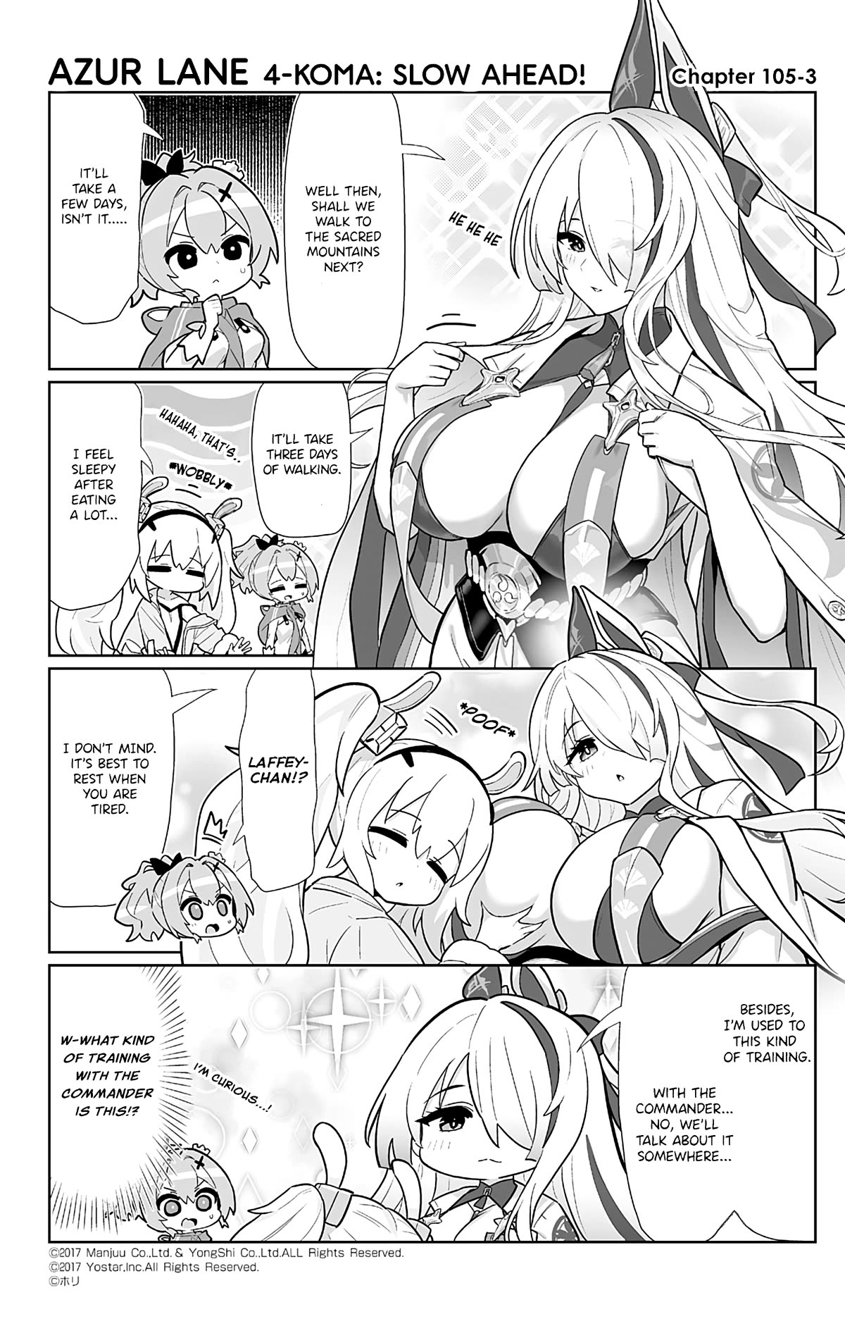 Azur Lane 4-koma: Slow Ahead Chapter 105 page 3 - Chapter 105: Unzen