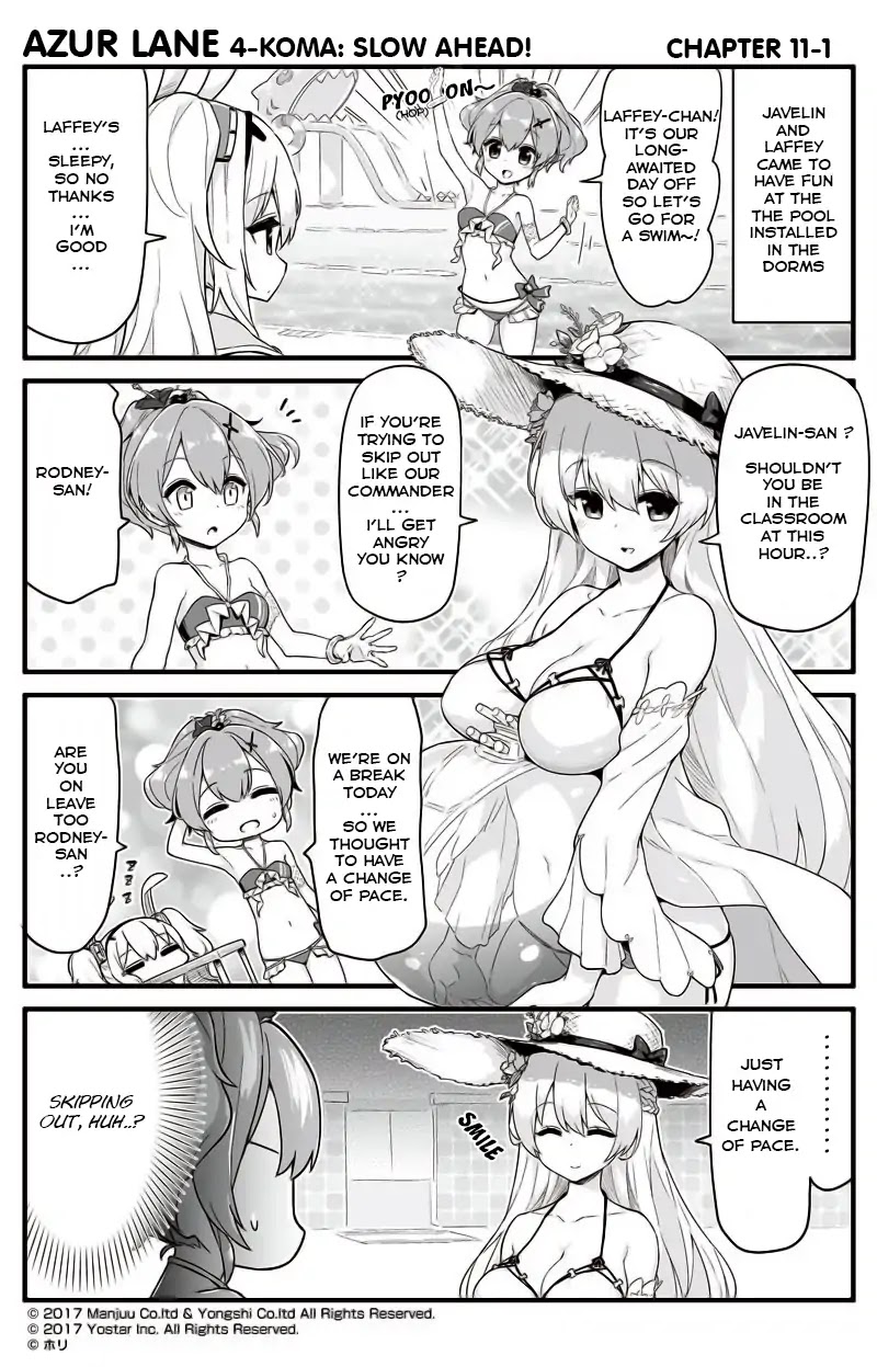 Azur Lane 4-koma: Slow Ahead Chapter 11 page 1 - Chapter 11
