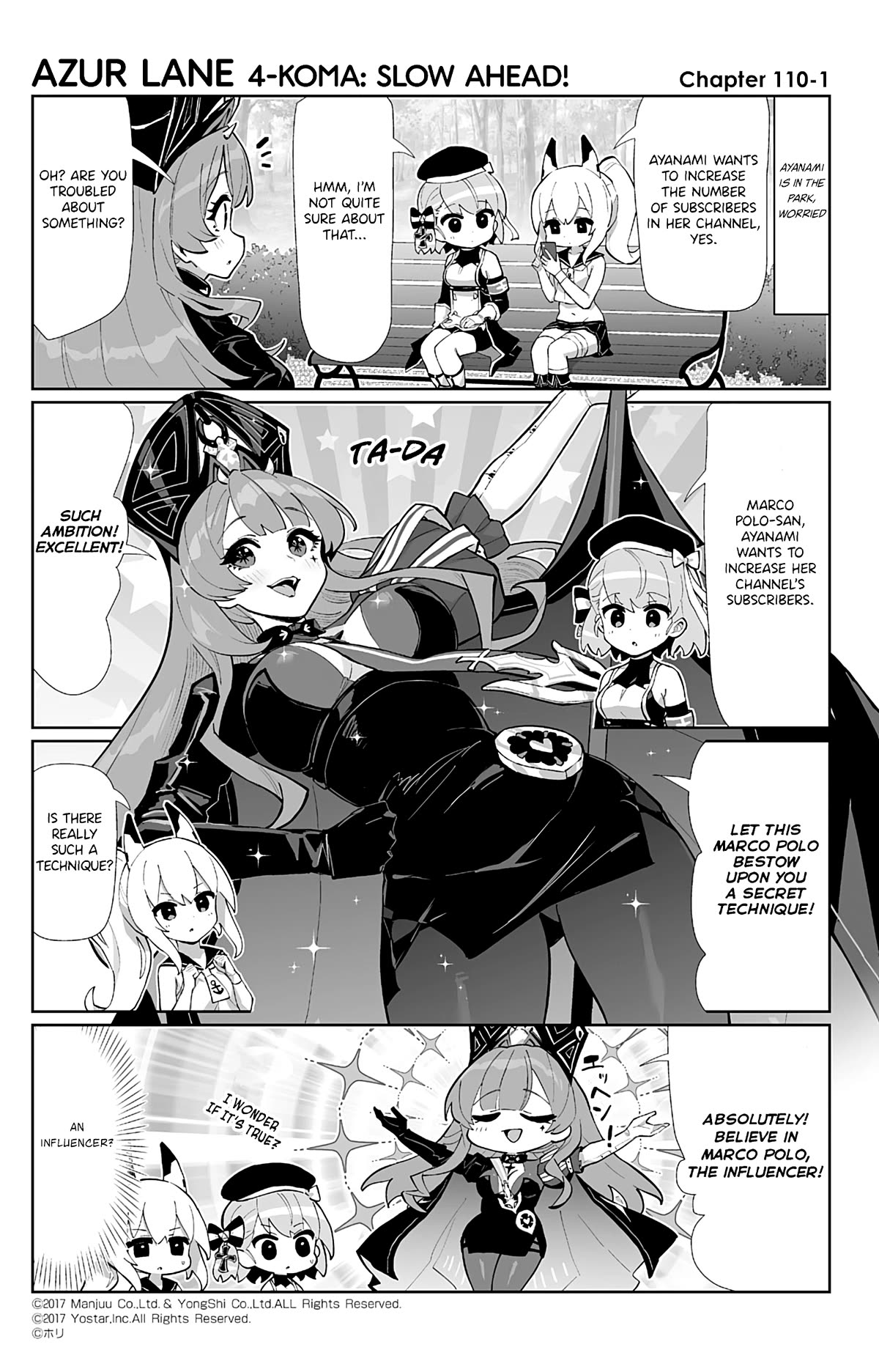 Azur Lane 4-koma: Slow Ahead Chapter 110 page 1 - Chapter 110: Marco Polo