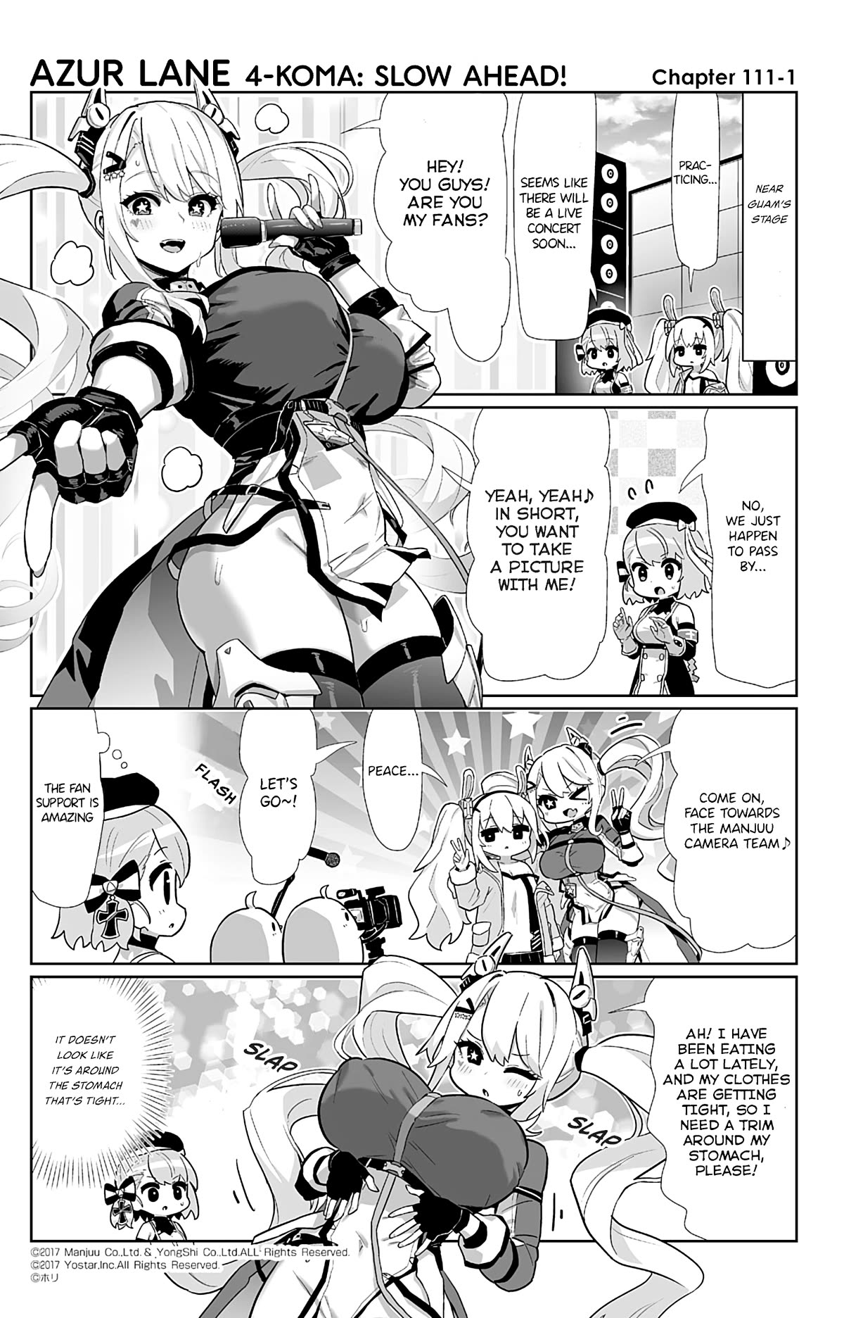 Azur Lane 4-koma: Slow Ahead Chapter 111 page 1 - Chapter 111: Guam