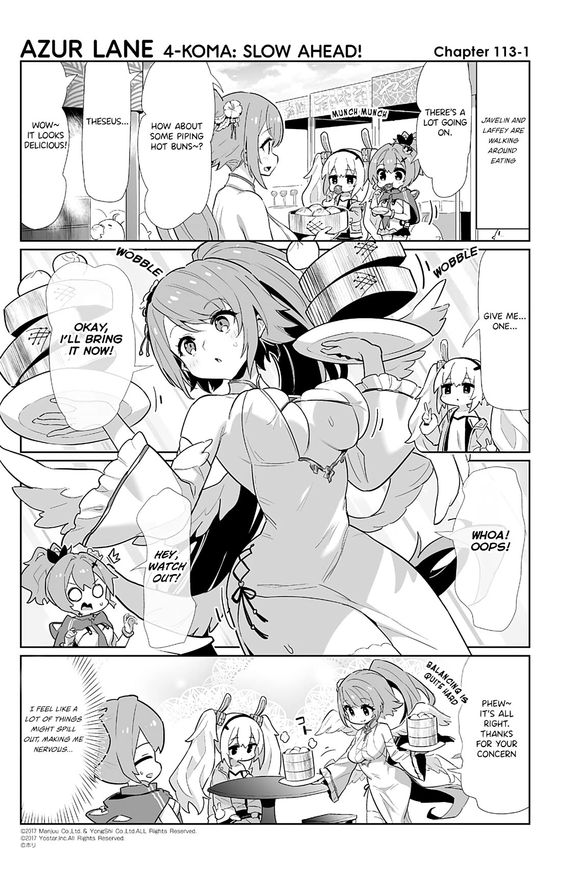 Azur Lane 4-koma: Slow Ahead Chapter 113 page 1 - Chapter 113: Theseus & Perseus
