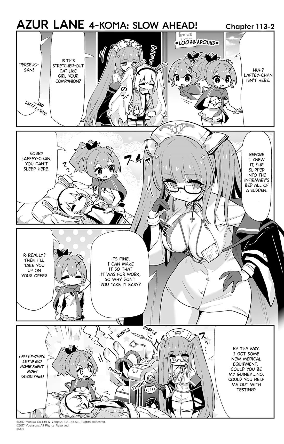 Azur Lane 4-koma: Slow Ahead Chapter 113 page 2 - Chapter 113: Theseus & Perseus