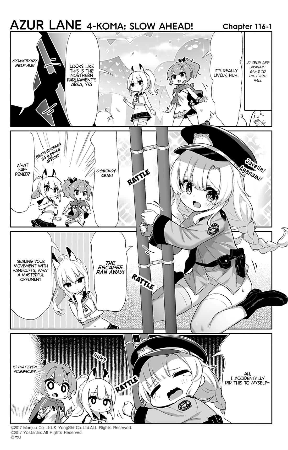 Azur Lane 4-koma: Slow Ahead Chapter 116 page 1 - Chapter 116: Ognevoy & Svirepy