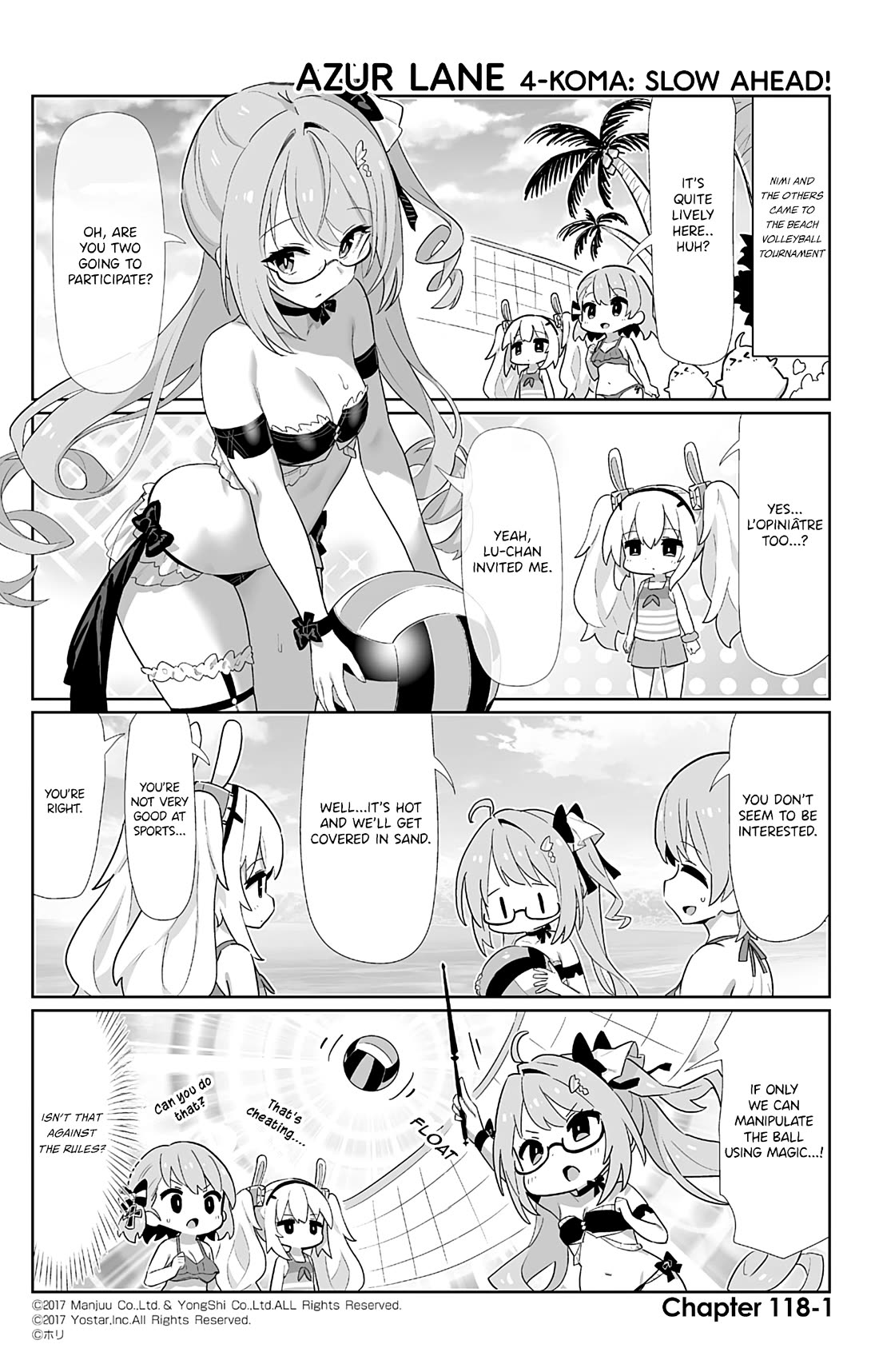 Azur Lane 4-koma: Slow Ahead Chapter 118 page 1 - Chapter 118: Le Opiniâtre & Le Téméraire
