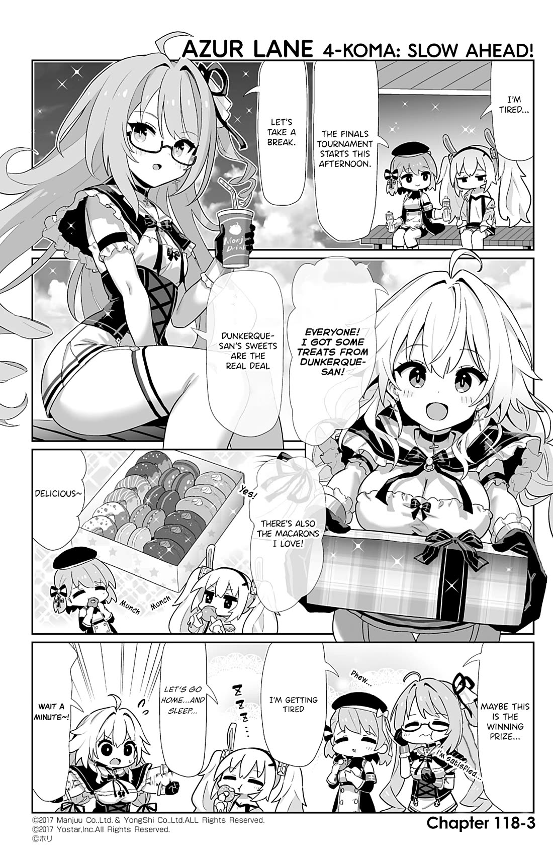 Azur Lane 4-koma: Slow Ahead Chapter 118 page 3 - Chapter 118: Le Opiniâtre & Le Téméraire
