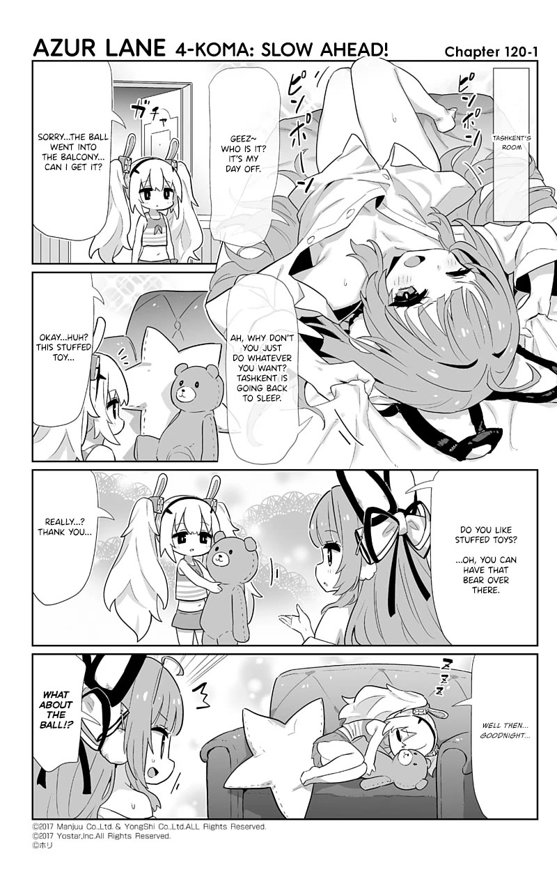 Azur Lane 4-koma: Slow Ahead Chapter 120 page 1 - Chapter 120: Tashkent