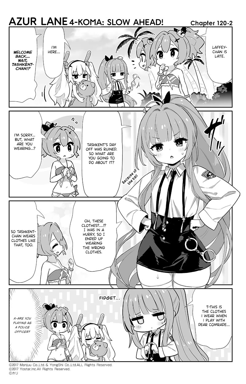 Azur Lane 4-koma: Slow Ahead Chapter 120 page 2 - Chapter 120: Tashkent