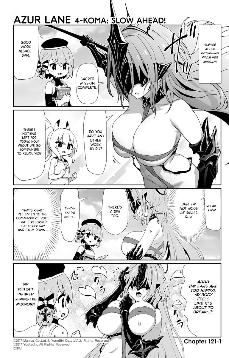 Azur Lane 4-koma: Slow Ahead Chapter 121 page 1 - Chapter 121: Alsace