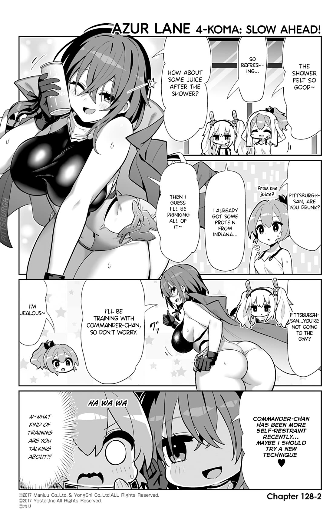 Azur Lane 4-koma: Slow Ahead Chapter 128 page 2 - Chapter 128: Indiana & Pittsburgh