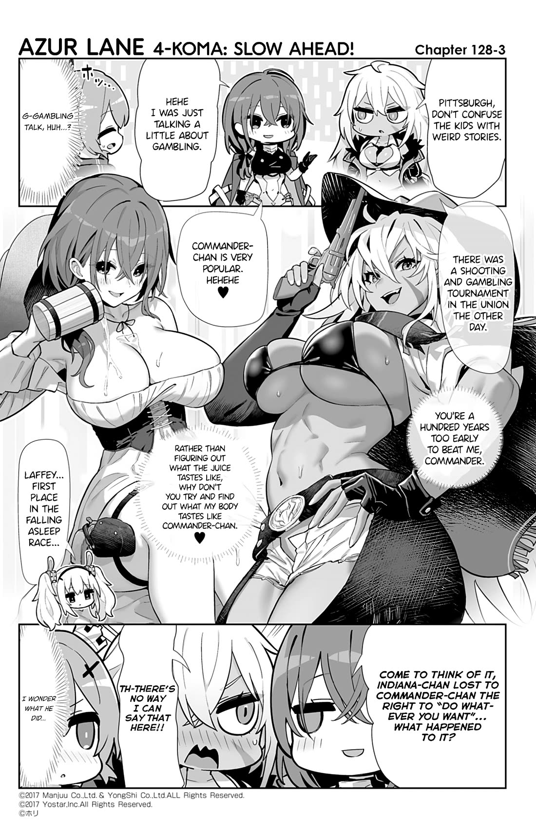 Azur Lane 4-koma: Slow Ahead Chapter 128 page 3 - Chapter 128: Indiana & Pittsburgh
