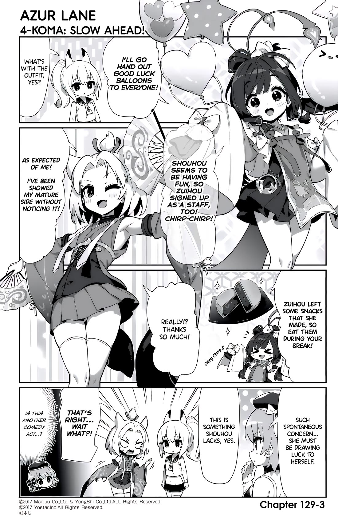 Azur Lane 4-koma: Slow Ahead Chapter 129 page 3 - Chapter 129: Zuihou & Shouhou