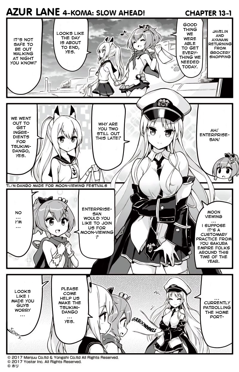 Azur Lane 4-koma: Slow Ahead Chapter 13 page 1 - Chapter 13
