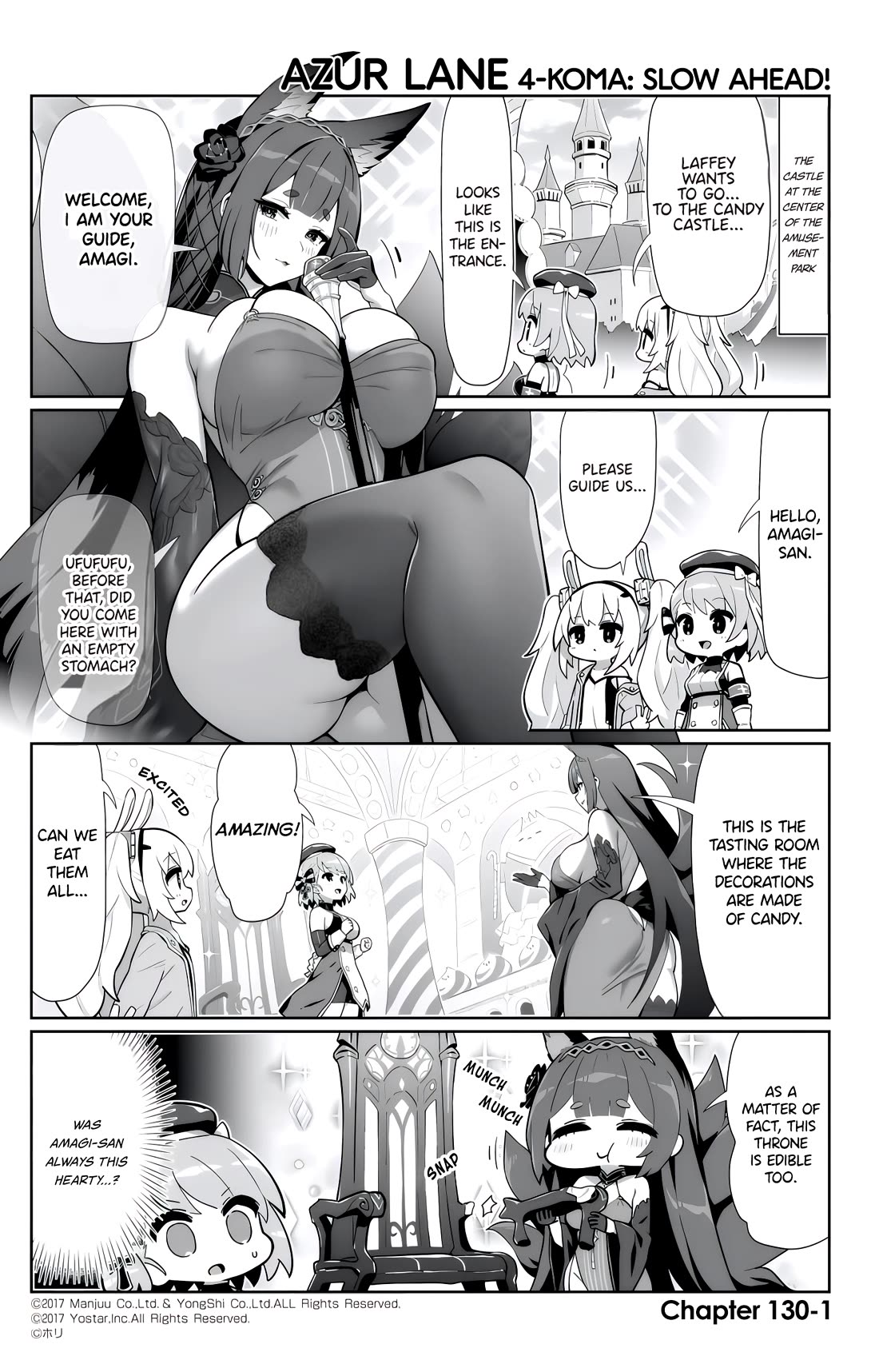 Azur Lane 4-koma: Slow Ahead Chapter 130 page 1 - Chapter 130: Amagi