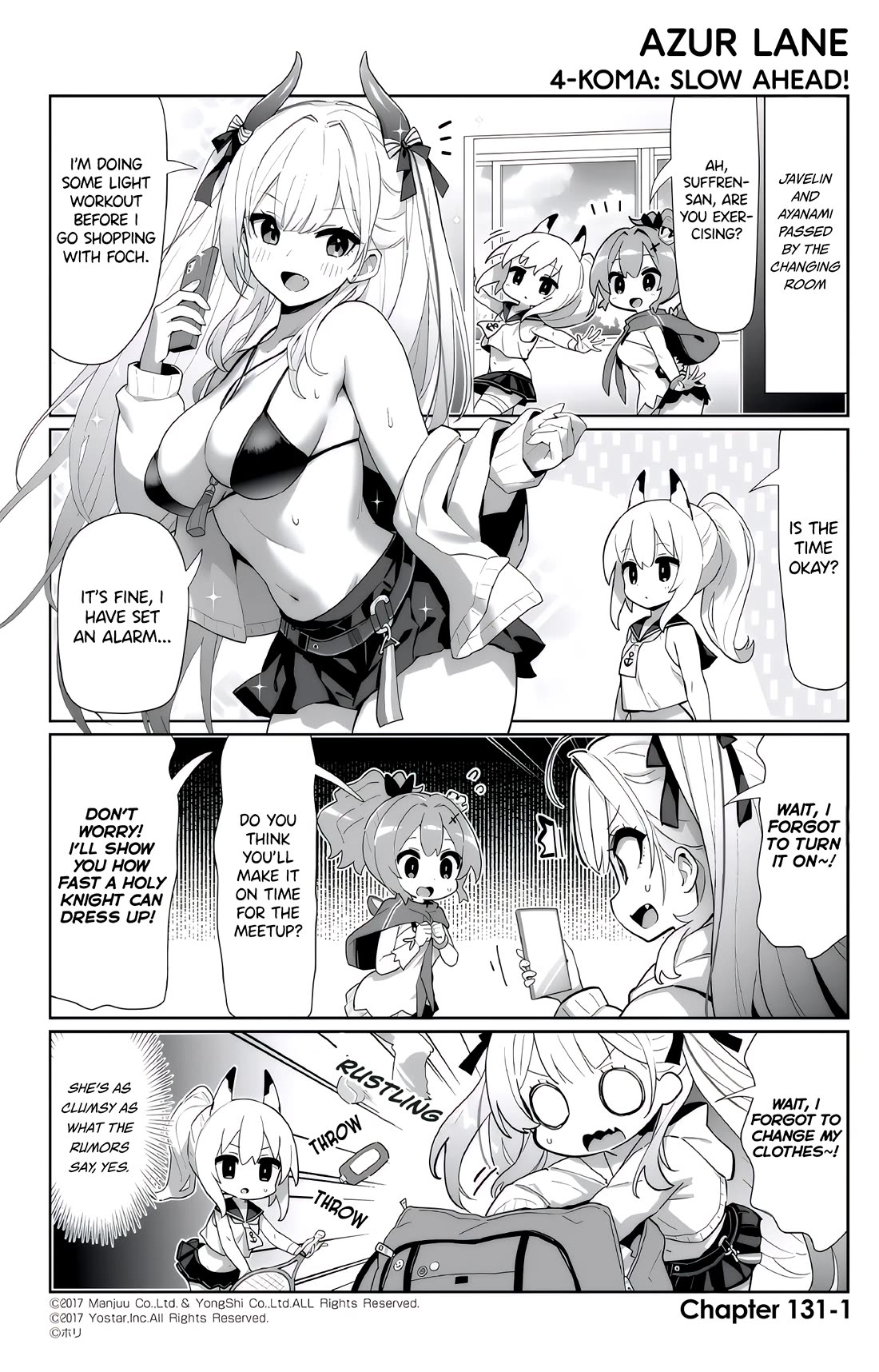 Azur Lane 4-koma: Slow Ahead Chapter 131 page 1 - Chapter 131: Suffren & Foch