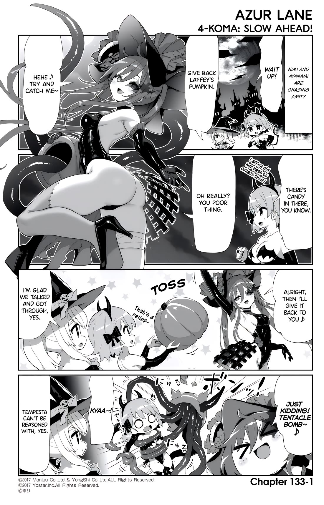 Azur Lane 4-koma: Slow Ahead Chapter 133 page 1 - Chapter 133: Amity & Portsmouth Adventure