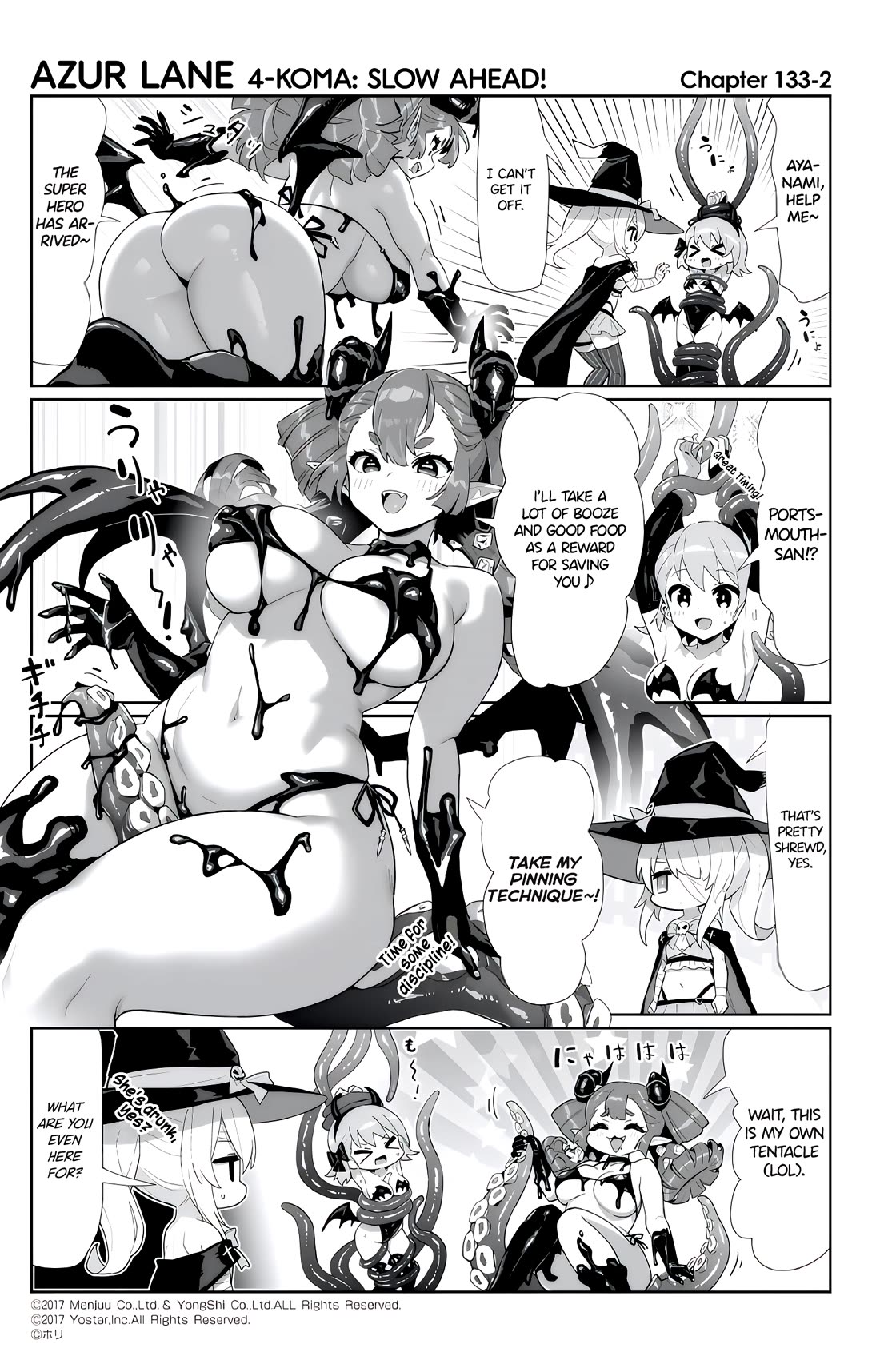 Azur Lane 4-koma: Slow Ahead Chapter 133 page 2 - Chapter 133: Amity & Portsmouth Adventure