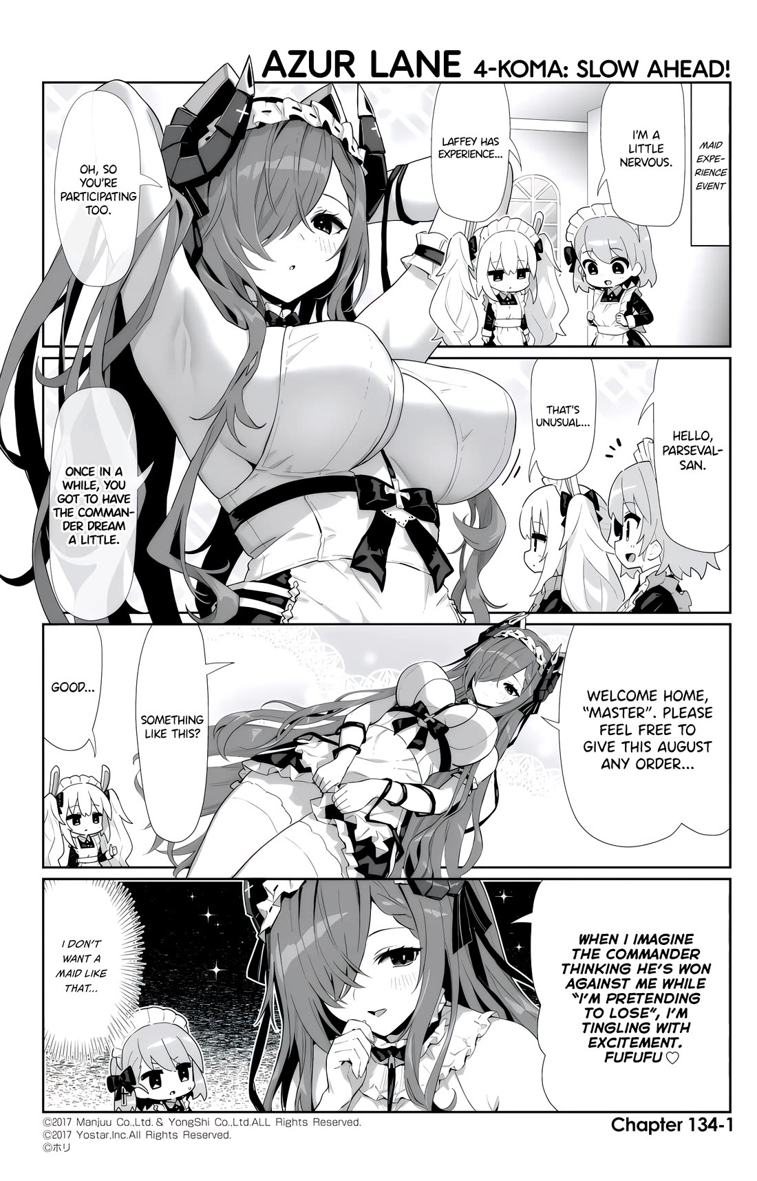 Azur Lane 4-koma: Slow Ahead Chapter 134 page 1 - Chapter 134: August von Parseval