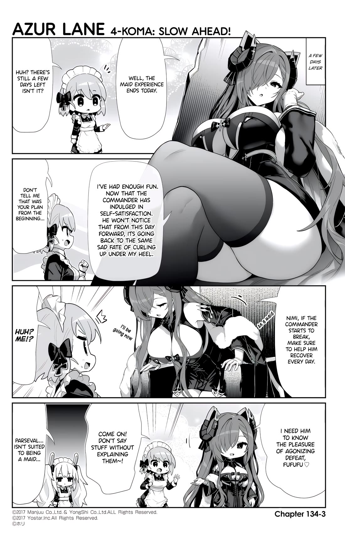 Azur Lane 4-koma: Slow Ahead Chapter 134 page 3 - Chapter 134: August von Parseval