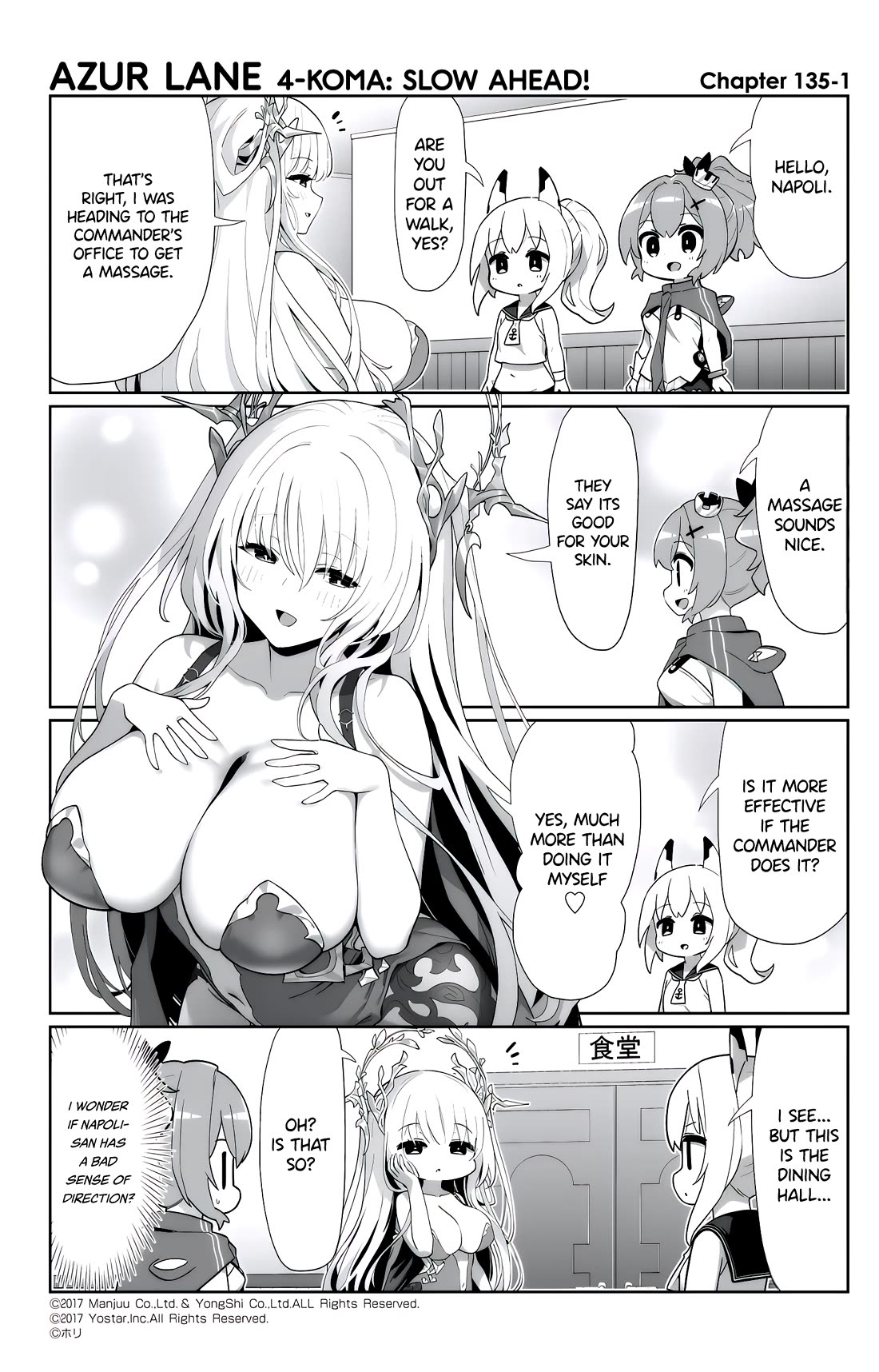 Azur Lane 4-koma: Slow Ahead Chapter 135 page 1 - Chapter 135: Napoli