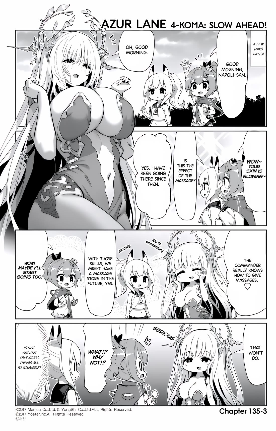 Azur Lane 4-koma: Slow Ahead Chapter 135 page 3 - Chapter 135: Napoli