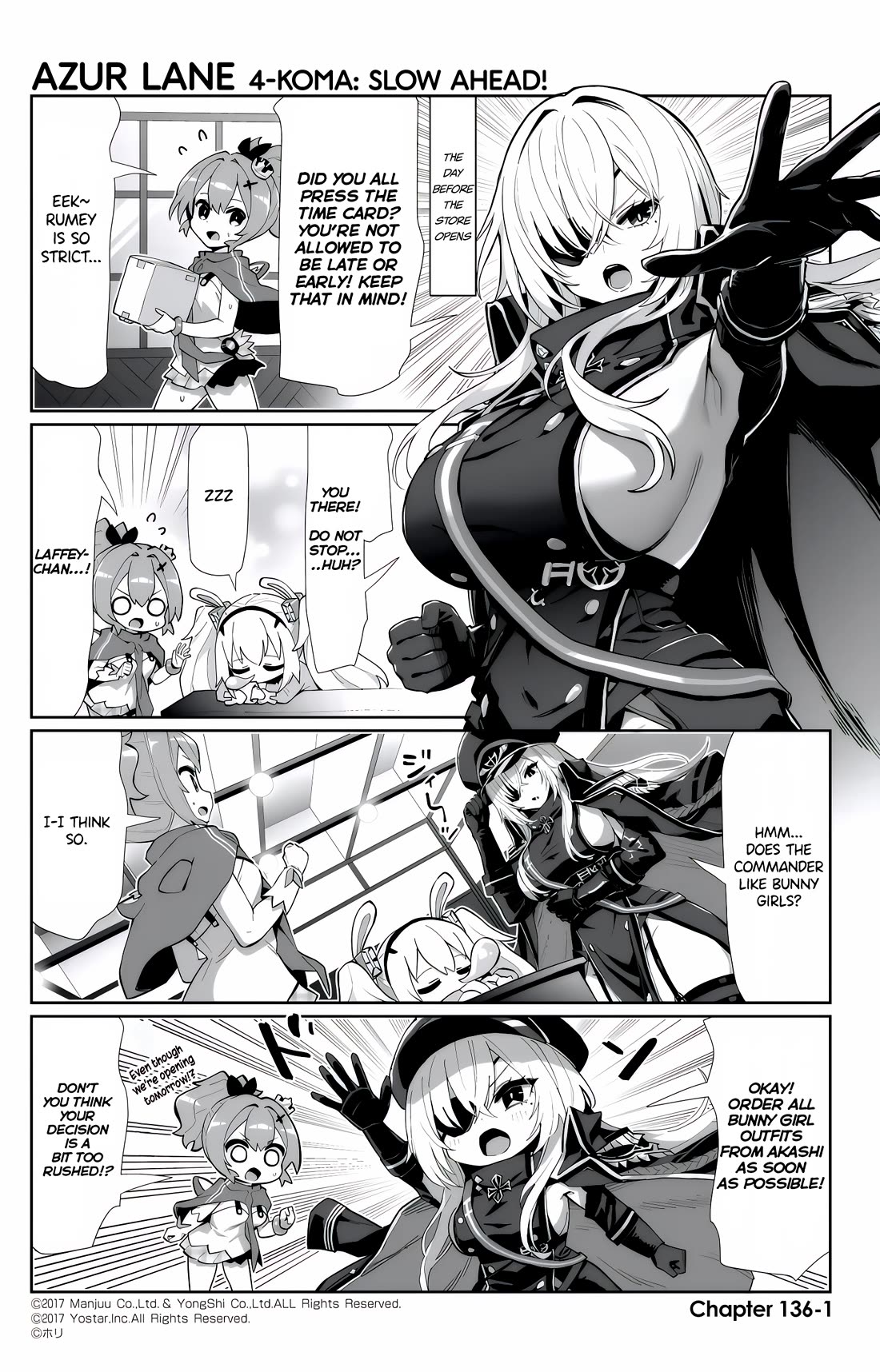 Azur Lane 4-koma: Slow Ahead Chapter 136 page 1 - Chapter 136: Fritz Rumey