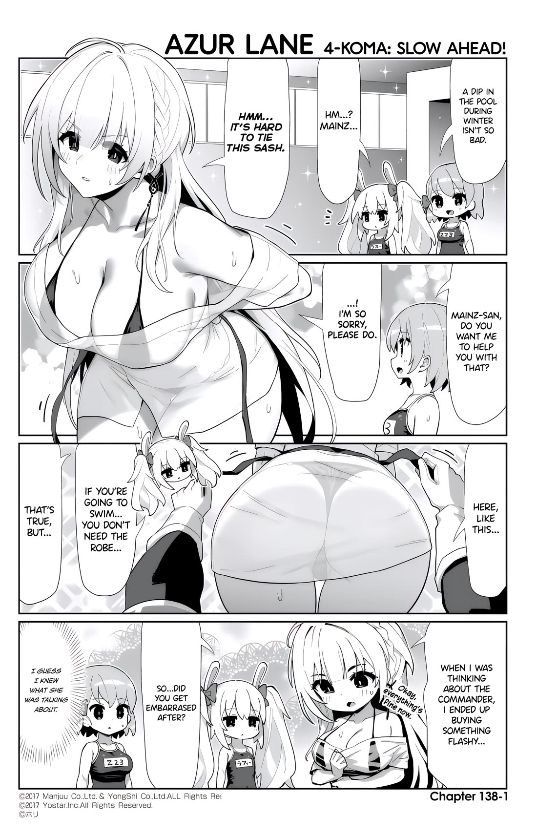 Azur Lane 4-koma: Slow Ahead Chapter 138 page 1 - Chapter 138: Mainz