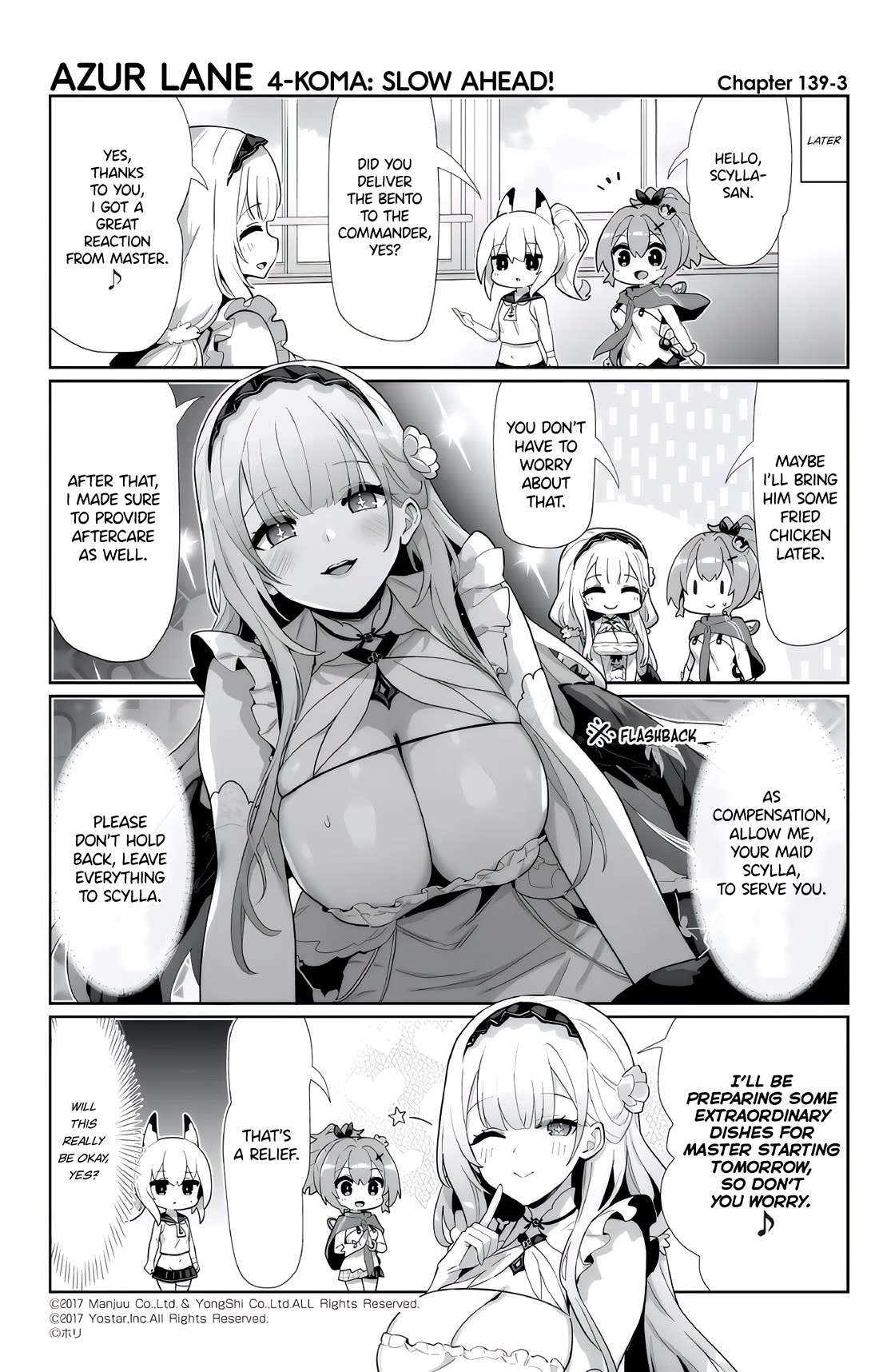 Azur Lane 4-koma: Slow Ahead Chapter 139 page 3 - Chapter 139: Scylla