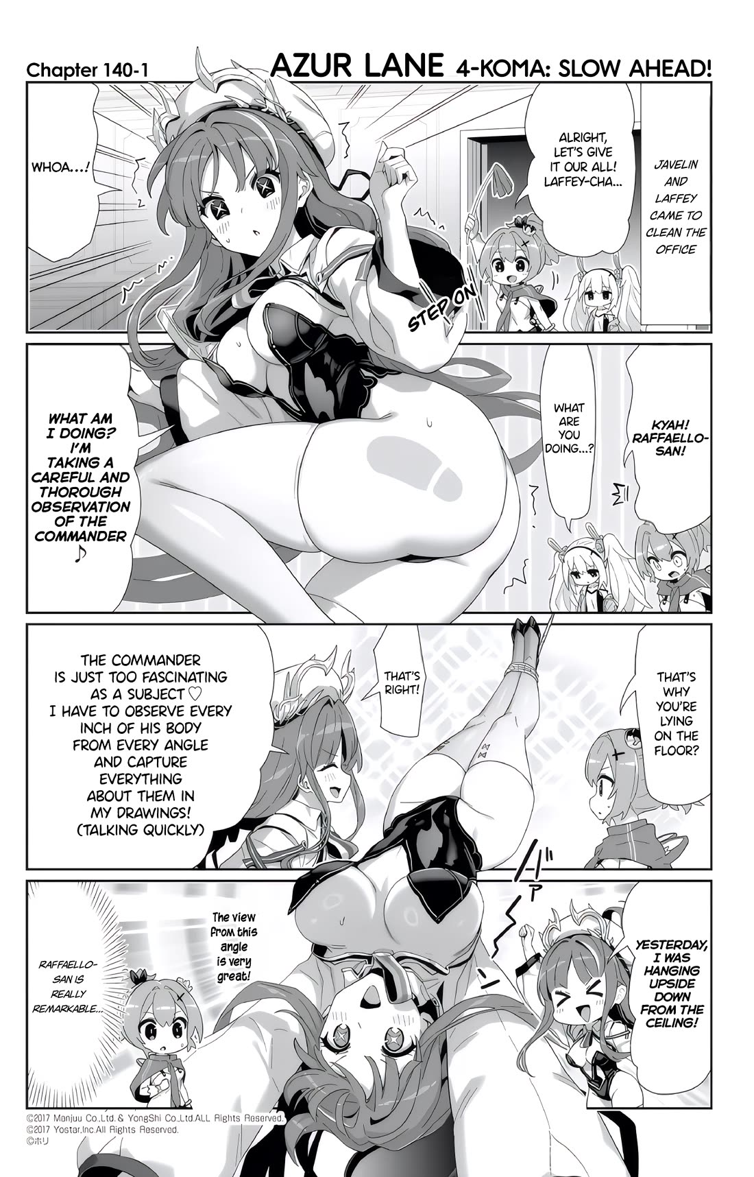 Azur Lane 4-koma: Slow Ahead Chapter 140 page 1 - Chapter 140: Raffaello