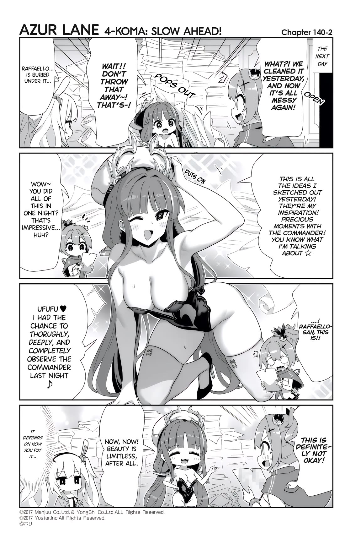 Azur Lane 4-koma: Slow Ahead Chapter 140 page 2 - Chapter 140: Raffaello