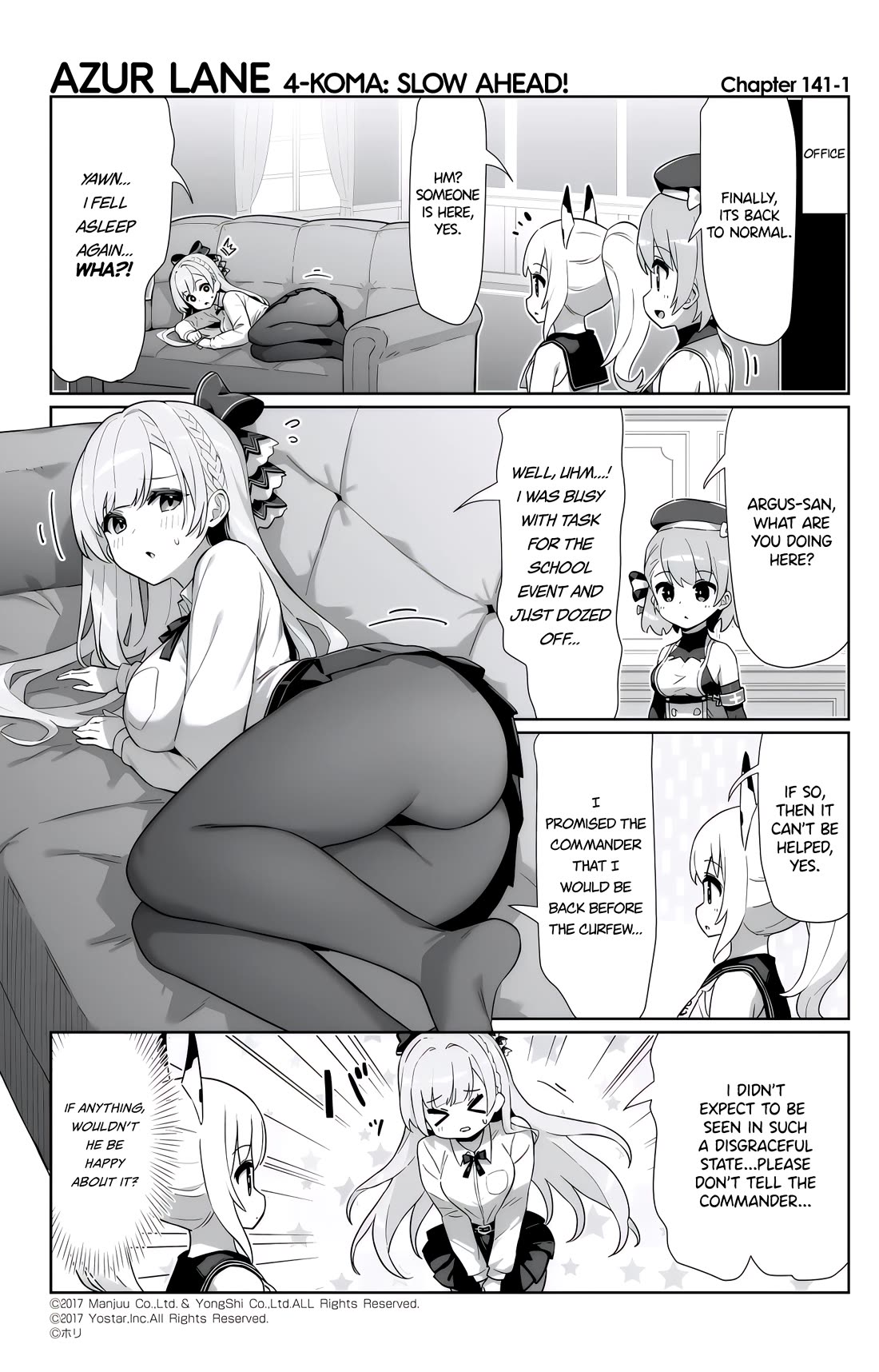 Azur Lane 4-koma: Slow Ahead Chapter 141 page 1 - Chapter 141: Argus